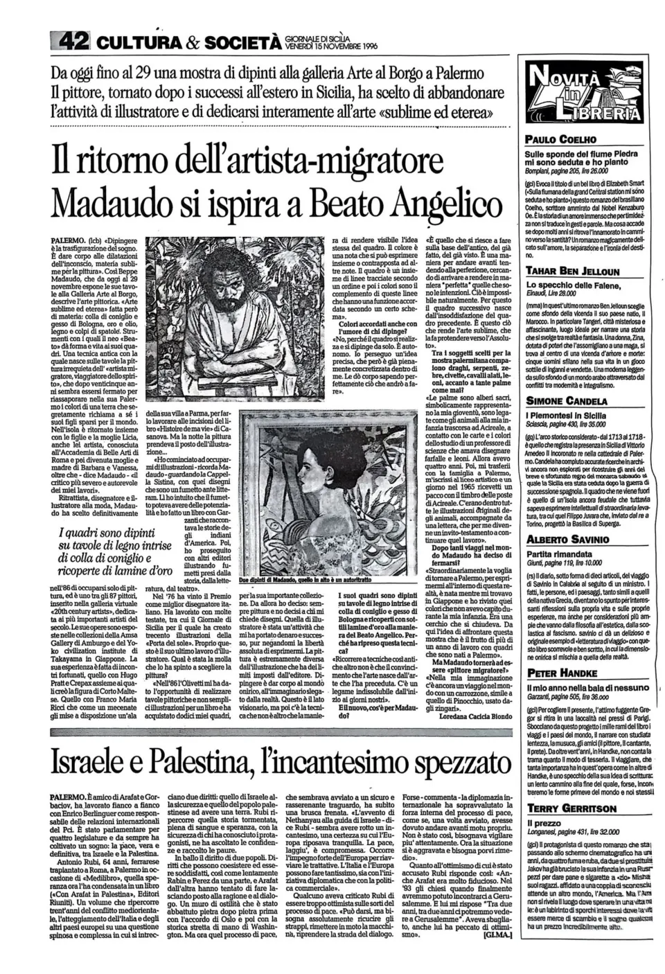 Il ritorno dell’artista-migratore: Madaudo si ispira a Beato Angelico