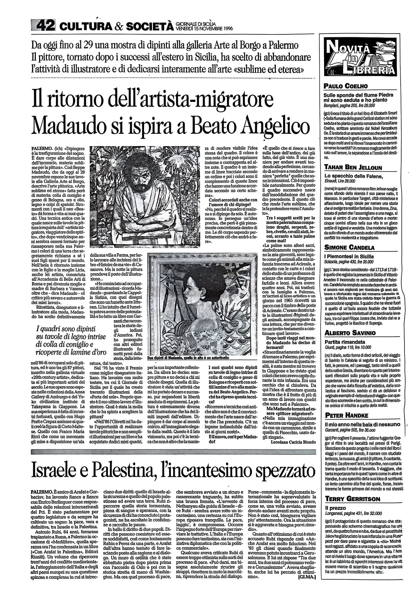 Il ritorno dell’artista-migratore: Madaudo si ispira a Beato Angelico