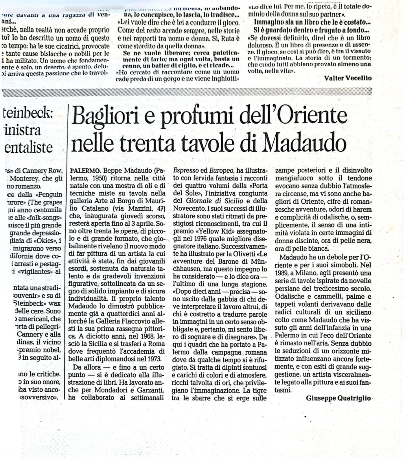 Bagliori e profumi dell’Oriente nelle trenta tavole di Madaudo