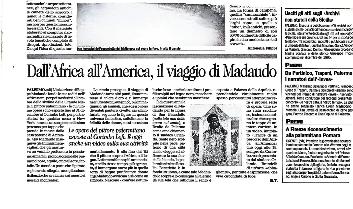 Dall’Africa all’America, il viaggio di Madaudo
