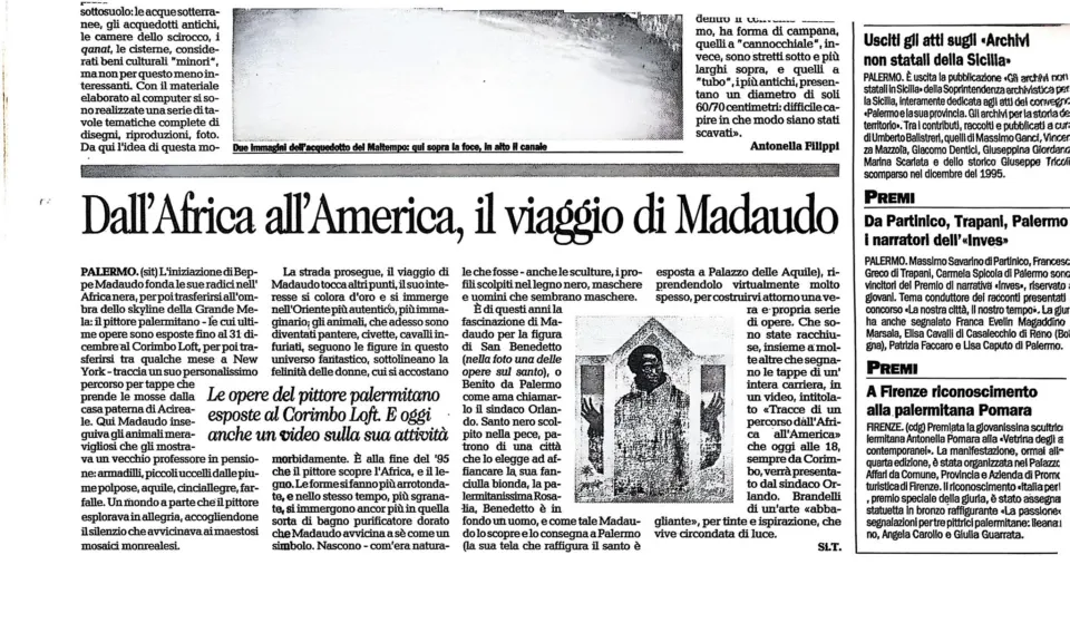 Dall’Africa all’America, il viaggio di Madaudo